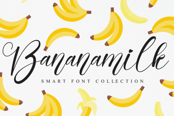 Bananamilk: A Chic Script Font for Editorial and Wedding Design