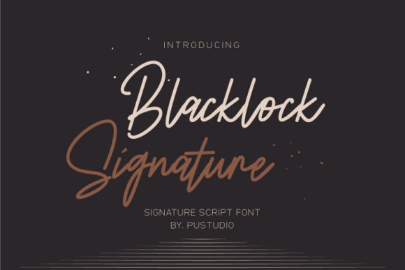 Blacklock Signature: The Elegant Script Typeface for Editorial Design