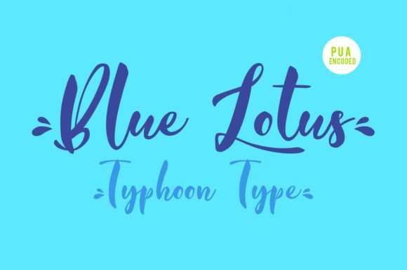 Blue Lotus Typeface for Editorial Design and Elegant Branding