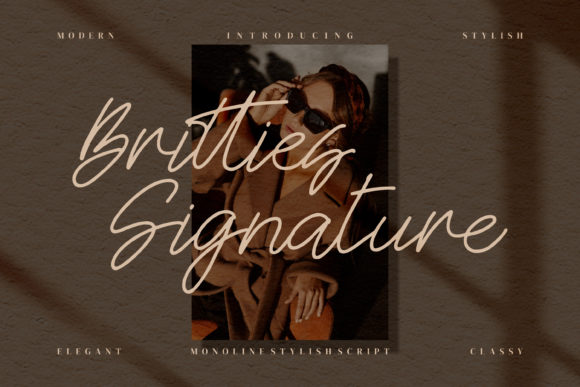 Britties Signature Font Review for Elegant Campaign Design