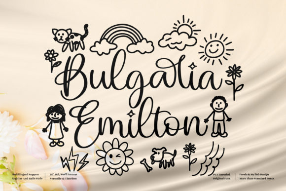Bulgaria Emilton: The Dazzling Script Font for High-Impact Visuals