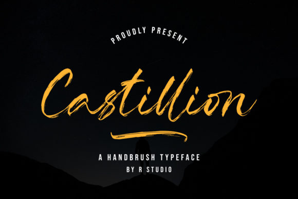 Castillion Brushed Script Font for Elegant Craft Designs