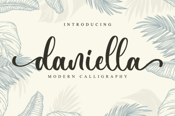 Daniella Script Handwritten Font for Elegant Craft Projects