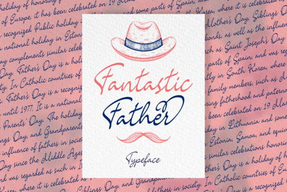 Fantastic Father: A Chic Script Handwritten Font for Editorial Elegance