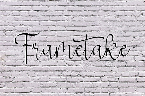 Frametake: The Whimsical Script Font for Elevated Brand Identity