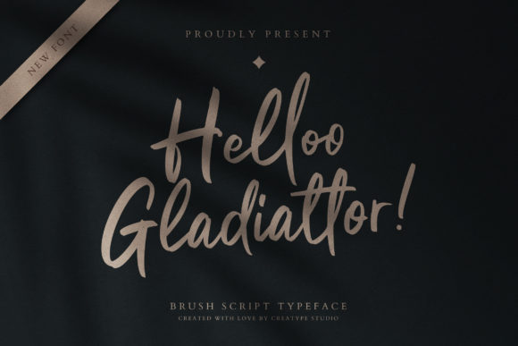 Helloo Gladiattor: A Luxurious Brushed Script for Handmade Brands