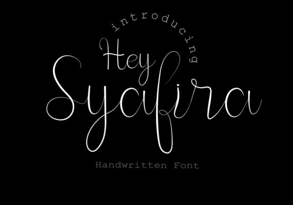 Hey Syafira: The Delicate Script Font for Editorial Design
