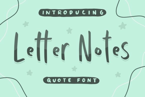 Letter Notes: A Friendly Script Handwritten Font for Modern Brands
