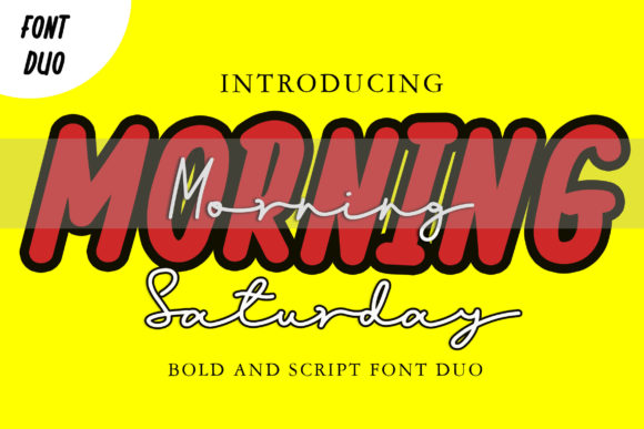 Morning Saturday: A Spectacular Duo Font for Elegant Branding