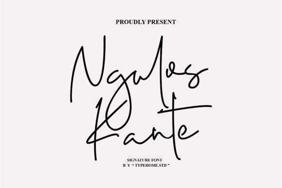 Ngulos Kante: The Luxurious Script Handwritten Font for Elegant Designs