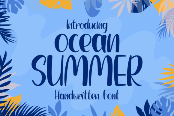 Ocean Summer: A Magical Script Font for Elegant Editorial Design