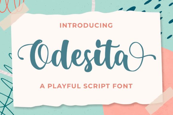 Odesita: A Dazzling Script Handwritten Font for Editorial Design
