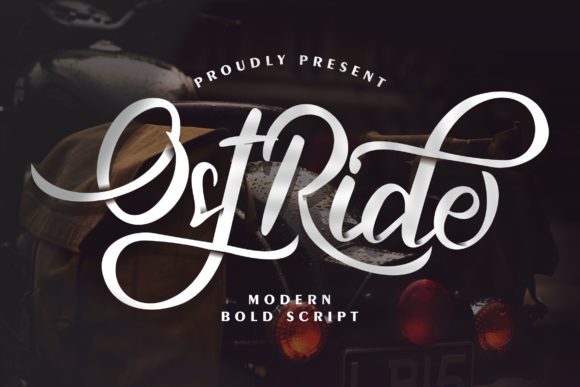 OstRide Script Handwritten Font for Campaign Branding