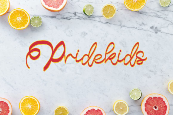 Pridekids: The Script Handwritten Font for High-Impact Campaign Visuals