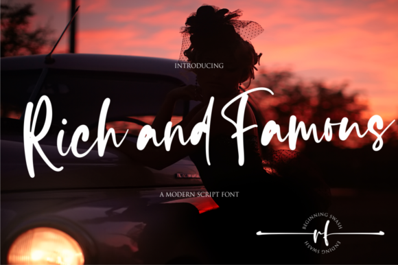 Rich and Famous: The Elegant Script Font for Editorial Design