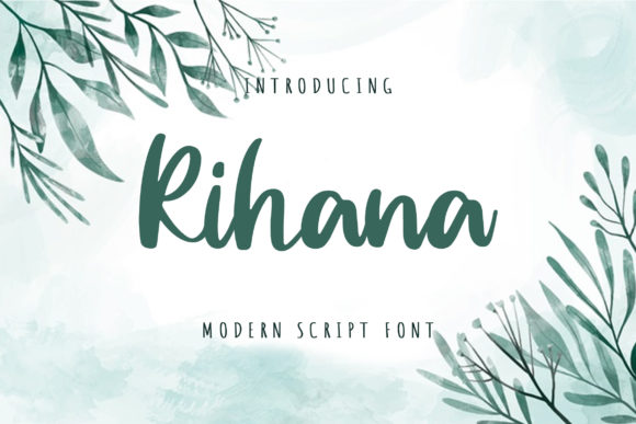 Rihana Script Font for Modern Web Branding
