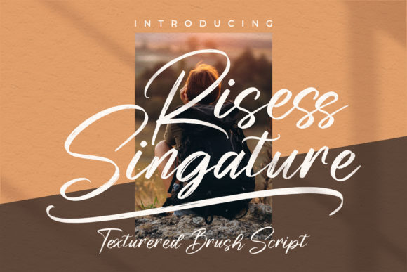 Risess Singature Brushed Script Font for Elegant Crafts