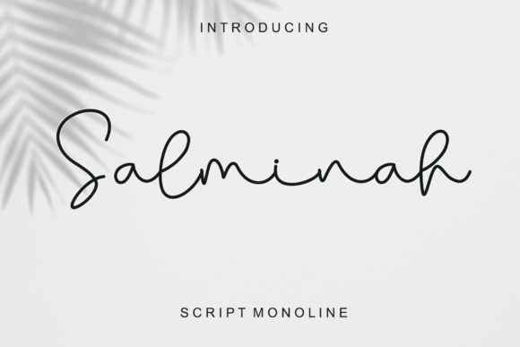 Salminah Script Font for Elegant Branding and Printables