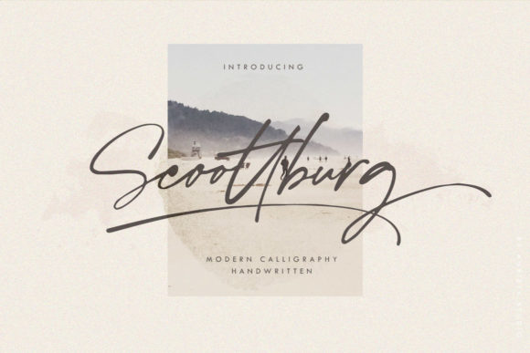 Scoottburg: A Thin Script Font for Editorial Design