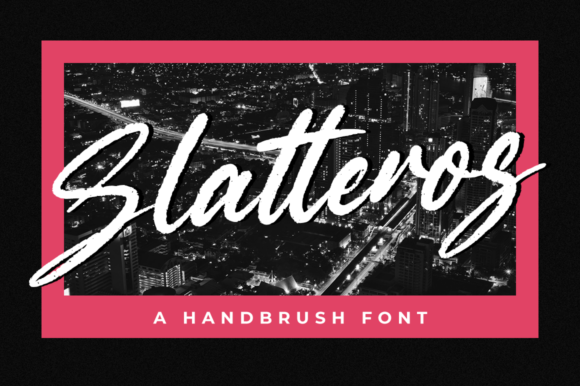 Slatteros Brushed Script Font for Elegant Branding