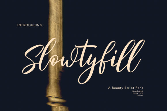 Slowtyfill: The Script Handwritten Font for Polished Brand Identity