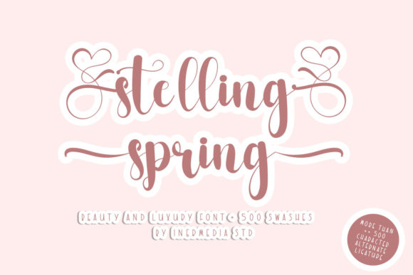 Stelling Spring: A Dazzling Script Font for Editorial Design
