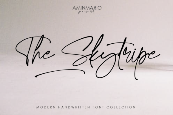 The Skytripe Font: Elevate Your Brand With Elegant Handwritten Typography