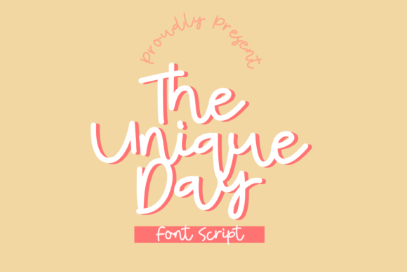The Unique Day: A Whimsical Script Font for Distinctive Branding