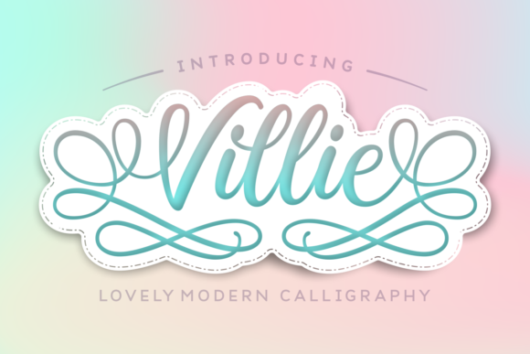 Villie Script Font for Elegant Branding and Wedding Design