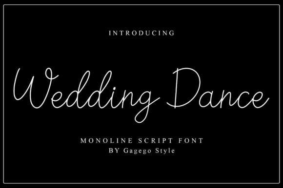 Wedding Dance Font for Elegant Branding